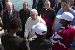 Papa Francesco a Lampedusa