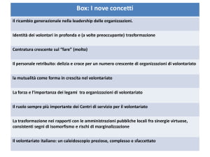 volontariato e innovazione sociale