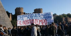 manifestazione degli studenti