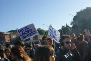 manifestazione degli studenti