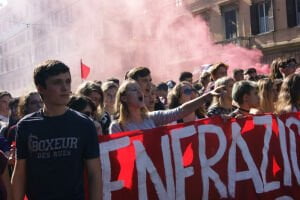 manifestazione degli studenti