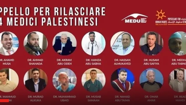 Curare non è un crimine, Medu: il Governo italiano intervenga per la liberazione dei 14 medici palestinesi detenuti